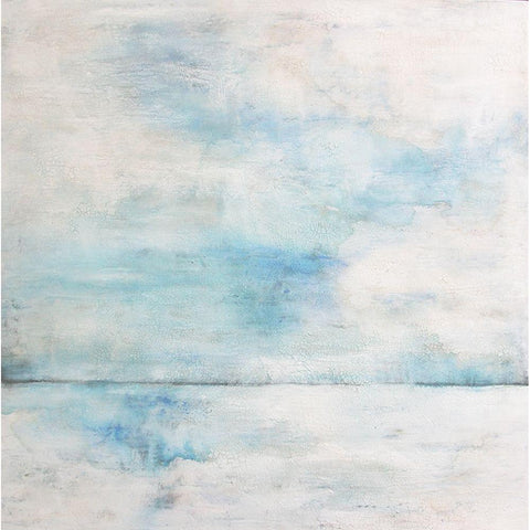 Whiteout 2 Black Modern Wood Framed Art Print with Double Matting by Charest, Doris