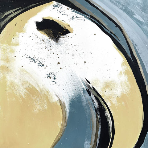 Absentminded Emotion 2 White Modern Wood Framed Art Print with Double Matting by Charest, Doris