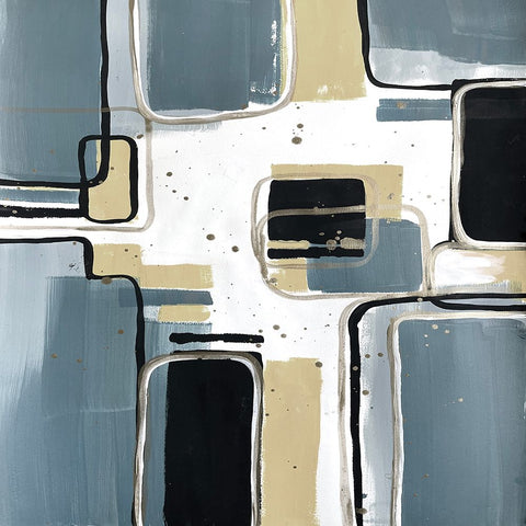 Absentminded Emotion 5 Black Ornate Wood Framed Art Print with Double Matting by Charest, Doris