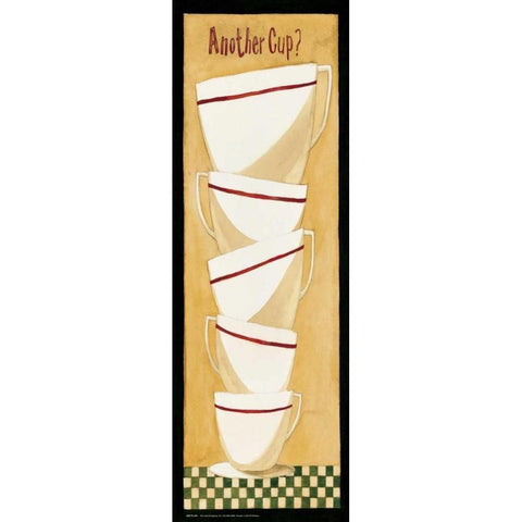 Another Cup Black Modern Wood Framed Art Print with Double Matting by DiPaolo, Dan