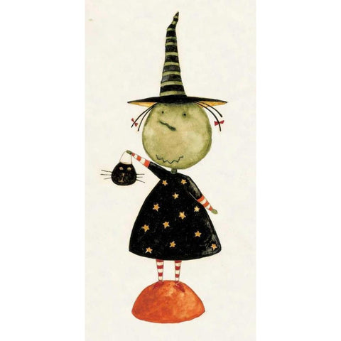 Trick Girl Black Modern Wood Framed Art Print by DiPaolo, Dan