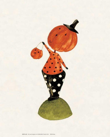 Treat Boy Black Ornate Wood Framed Art Print with Double Matting by DiPaolo, Dan