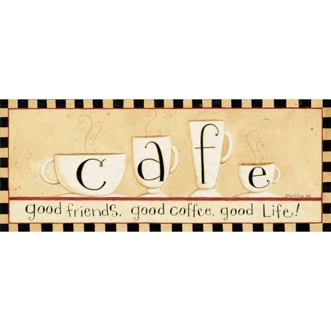 Cafe White Modern Wood Framed Art Print by DiPaolo, Dan