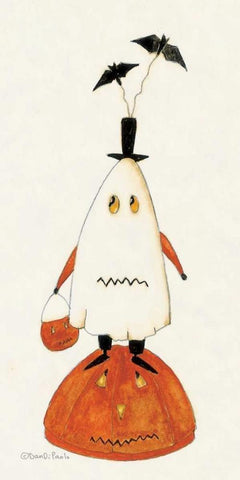 Ghost Black Ornate Wood Framed Art Print with Double Matting by DiPaolo, Dan