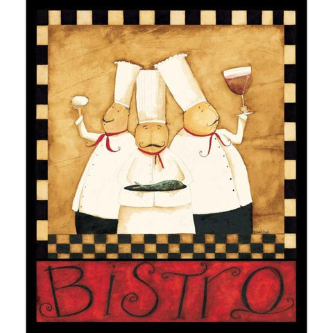 Chefs White Modern Wood Framed Art Print by DiPaolo, Dan