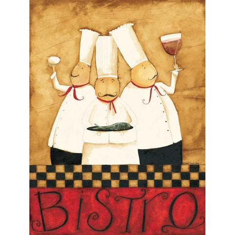 Happy Chefs White Modern Wood Framed Art Print by DiPaolo, Dan