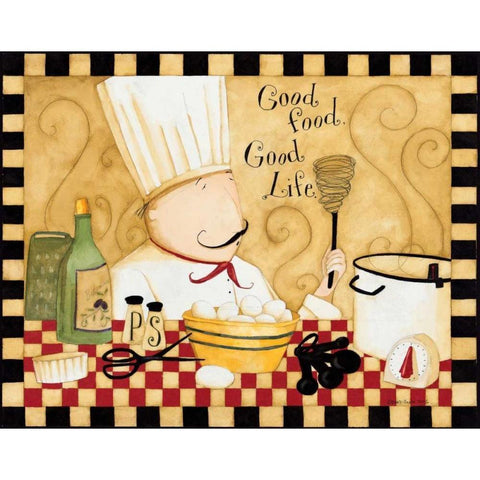 Good Food White Modern Wood Framed Art Print by DiPaolo, Dan