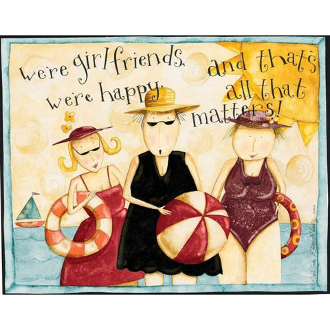 Friend White Modern Wood Framed Art Print by DiPaolo, Dan