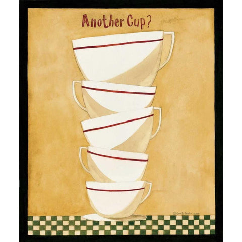 Another Cup White Modern Wood Framed Art Print by DiPaolo, Dan