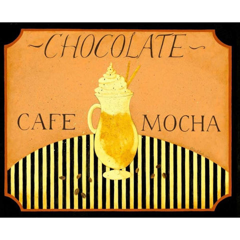 Chocolate Gold Ornate Wood Framed Art Print with Double Matting by DiPaolo, Dan