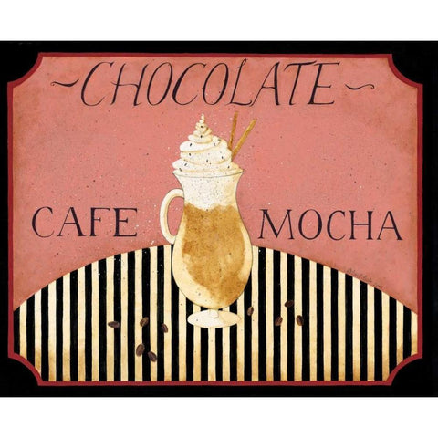 Mocha Black Modern Wood Framed Art Print by DiPaolo, Dan