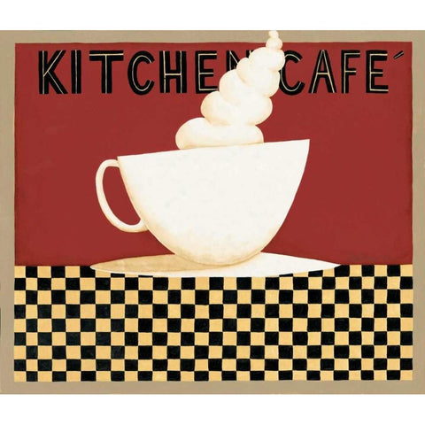 Kitchen Cafe Gold Ornate Wood Framed Art Print with Double Matting by DiPaolo, Dan