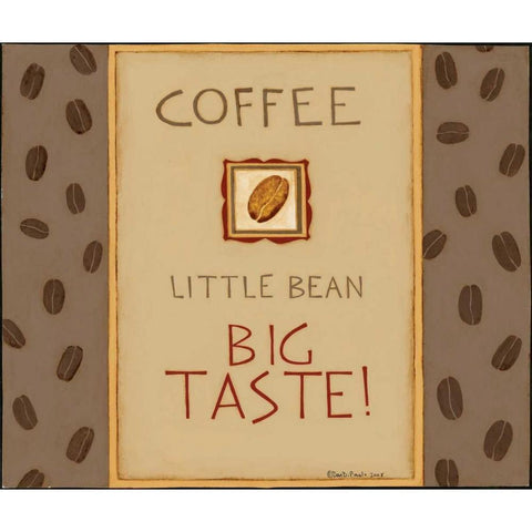 Little Bean Black Modern Wood Framed Art Print with Double Matting by DiPaolo, Dan