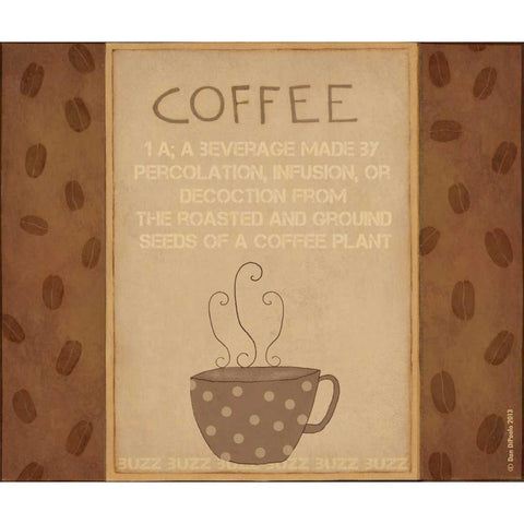 Coffee Defined Black Modern Wood Framed Art Print with Double Matting by DiPaolo, Dan