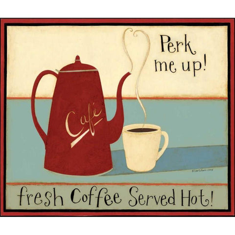 Perk Me Up! White Modern Wood Framed Art Print by DiPaolo, Dan
