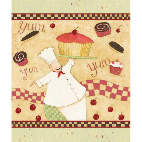 YumYum White Modern Wood Framed Art Print by DiPaolo, Dan