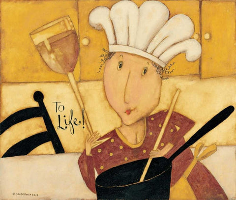 Cook White Modern Wood Framed Art Print with Double Matting by DiPaolo, Dan