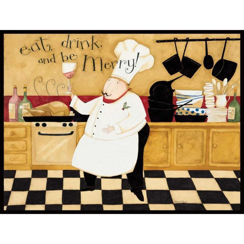 Cooking With Wine White Modern Wood Framed Art Print by DiPaolo, Dan