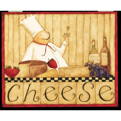 Cheese Gold Ornate Wood Framed Art Print with Double Matting by DiPaolo, Dan