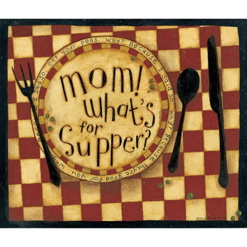 Supper Black Modern Wood Framed Art Print by DiPaolo, Dan