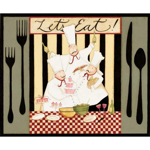 Eating Time White Modern Wood Framed Art Print by DiPaolo, Dan