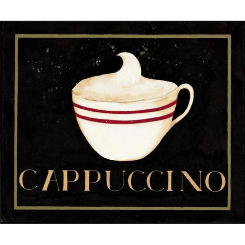 Midnight Coffee White Modern Wood Framed Art Print by DiPaolo, Dan