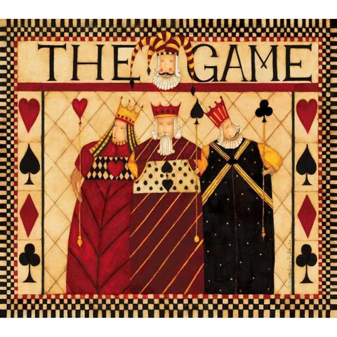 The Game Black Modern Wood Framed Art Print with Double Matting by DiPaolo, Dan