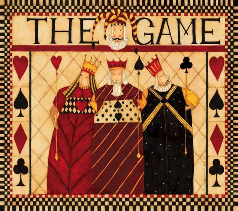 The Game Black Ornate Wood Framed Art Print with Double Matting by DiPaolo, Dan