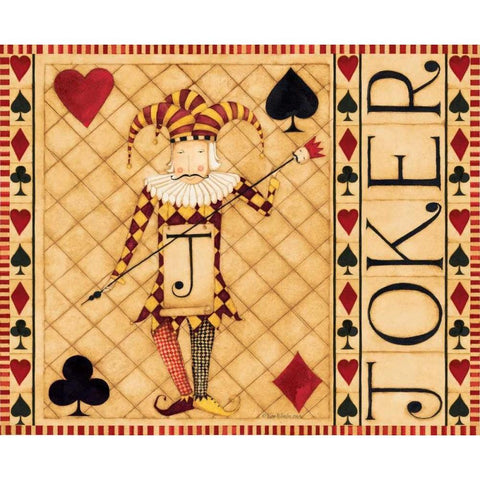 Joker Gold Ornate Wood Framed Art Print with Double Matting by DiPaolo, Dan