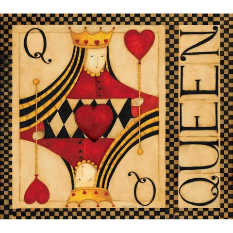 Queen Black Modern Wood Framed Art Print with Double Matting by DiPaolo, Dan