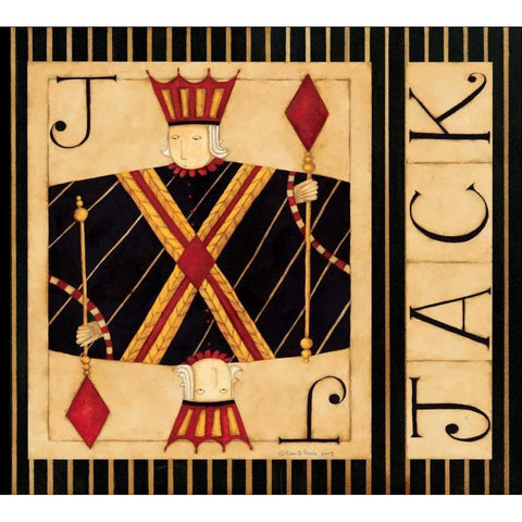 Jack Black Modern Wood Framed Art Print with Double Matting by DiPaolo, Dan