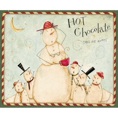 Hot Chocolate Black Modern Wood Framed Art Print by DiPaolo, Dan