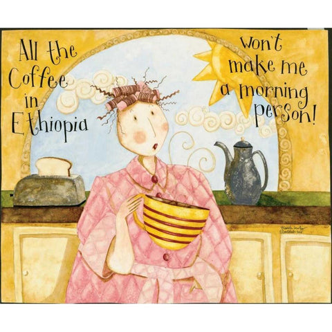 Laugh Out Loud Black Modern Wood Framed Art Print by DiPaolo, Dan