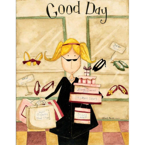 Good Day White Modern Wood Framed Art Print by DiPaolo, Dan