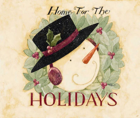 Holidays Black Ornate Wood Framed Art Print with Double Matting by DiPaolo, Dan