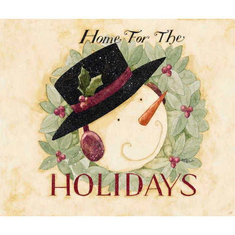 Holidays Black Modern Wood Framed Art Print with Double Matting by DiPaolo, Dan