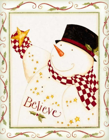 Believe White Modern Wood Framed Art Print with Double Matting by DiPaolo, Dan