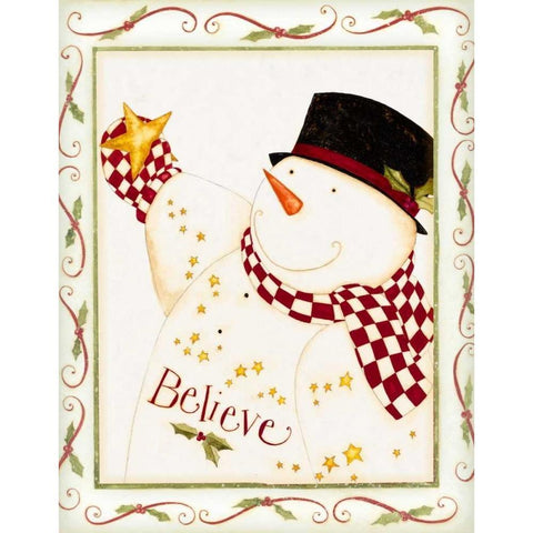 Believe White Modern Wood Framed Art Print by DiPaolo, Dan