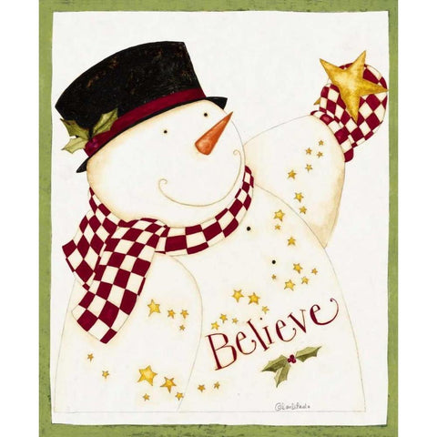 Believe White Modern Wood Framed Art Print by DiPaolo, Dan