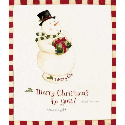 Christmas White Modern Wood Framed Art Print by DiPaolo, Dan