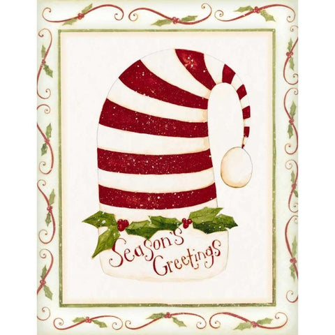 Hat Black Modern Wood Framed Art Print with Double Matting by DiPaolo, Dan