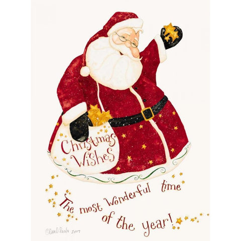 St. Nick Black Modern Wood Framed Art Print with Double Matting by DiPaolo, Dan