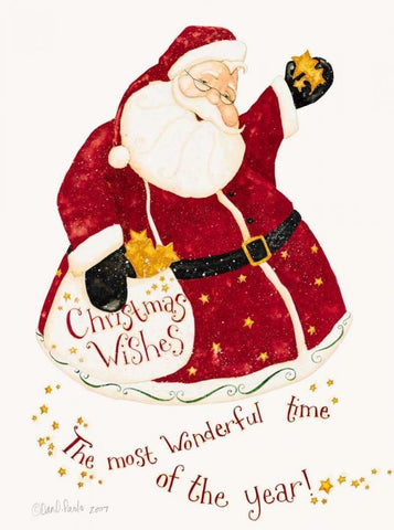 St. Nick White Modern Wood Framed Art Print with Double Matting by DiPaolo, Dan