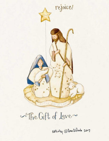 Christmas Star White Modern Wood Framed Art Print with Double Matting by DiPaolo, Dan