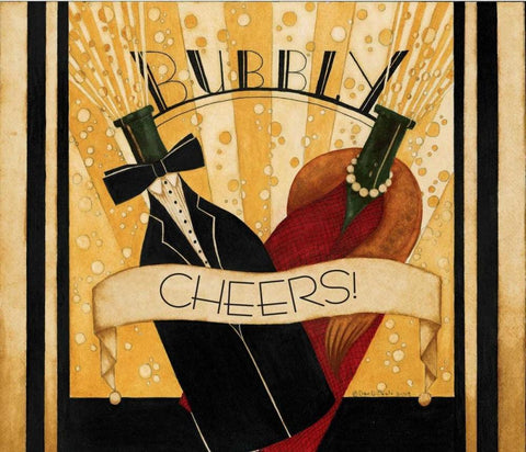 Cheers White Modern Wood Framed Art Print with Double Matting by DiPaolo, Dan