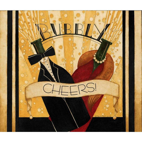 Cheers White Modern Wood Framed Art Print by DiPaolo, Dan