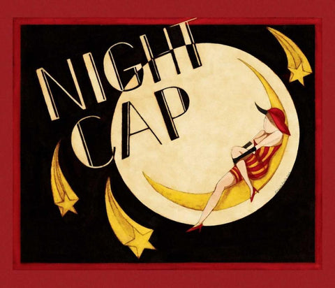 Night Cap Black Ornate Wood Framed Art Print with Double Matting by DiPaolo, Dan