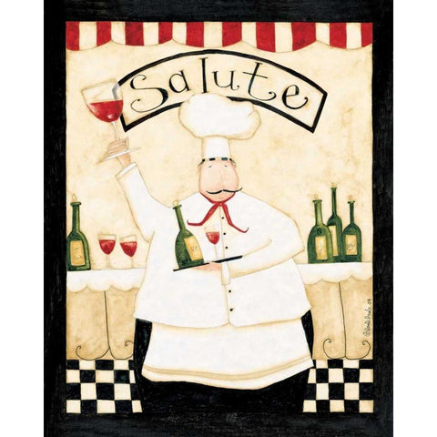 Salute White Modern Wood Framed Art Print by DiPaolo, Dan