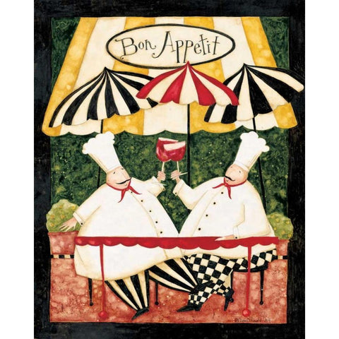 Bon Apetite Gold Ornate Wood Framed Art Print with Double Matting by DiPaolo, Dan