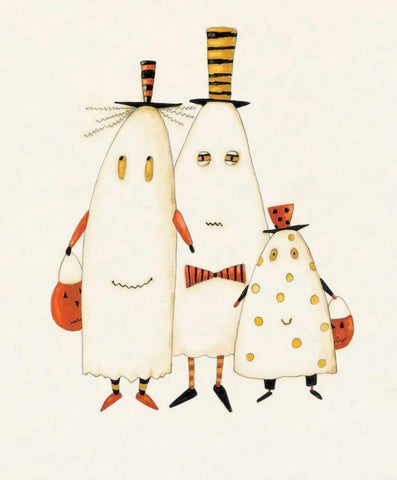 Family White Modern Wood Framed Art Print with Double Matting by DiPaolo, Dan